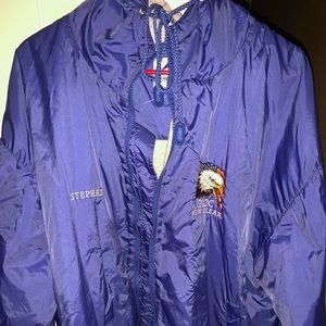 Blue windbreaker